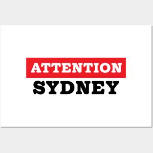 Attention Sydney Posters and Art